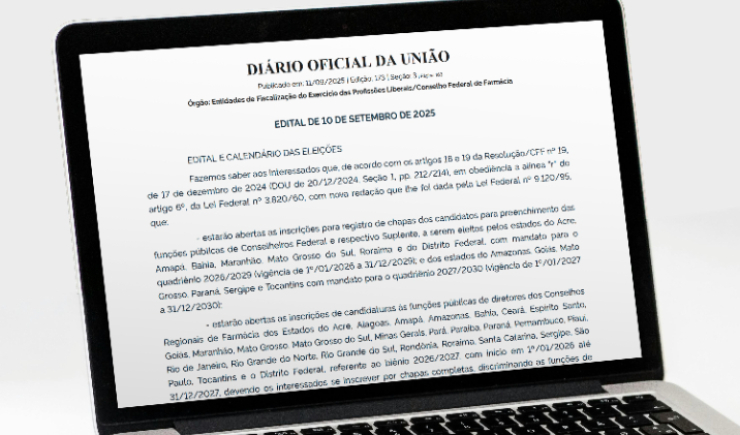 CFF publica edital das eleições nos Conselhos de Farmácia