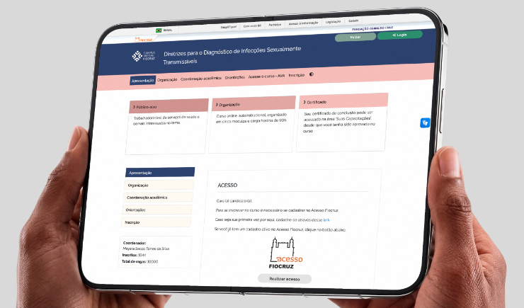 Fiocruz oferece curso gratuito sobre diagnóstico de infecções sexualmente transmissíveis