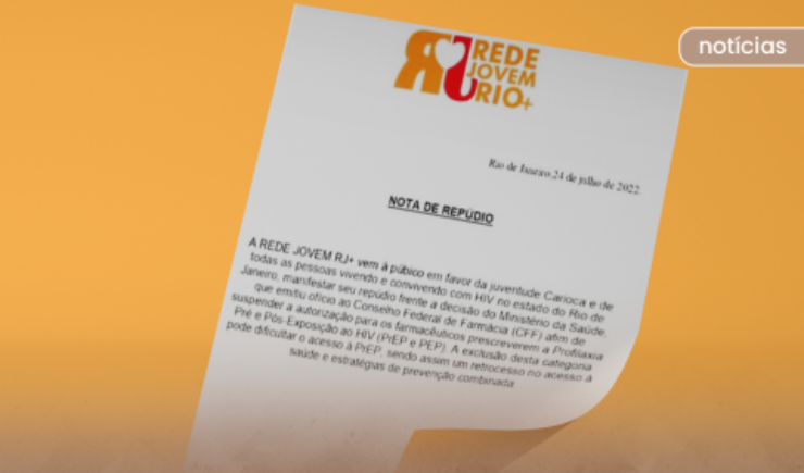 Rede Jovem Rio+ repudia desautorização da prescrição farmacêutica de PrEP e PEP