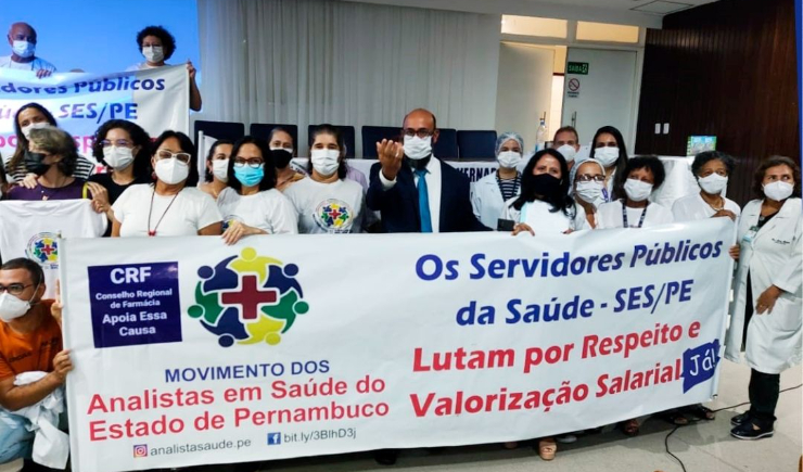 CRF-PE apoia movimento dos Analistas em Saúde