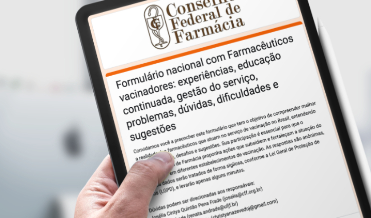 Participe da pesquisa para aperfeiçoamento do Curso de Vacinação por Farmacêuticos do CFF