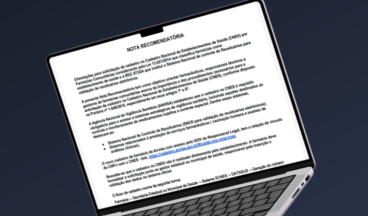 Cadastro no CNES é essencial para funcionamento regular de farmácias