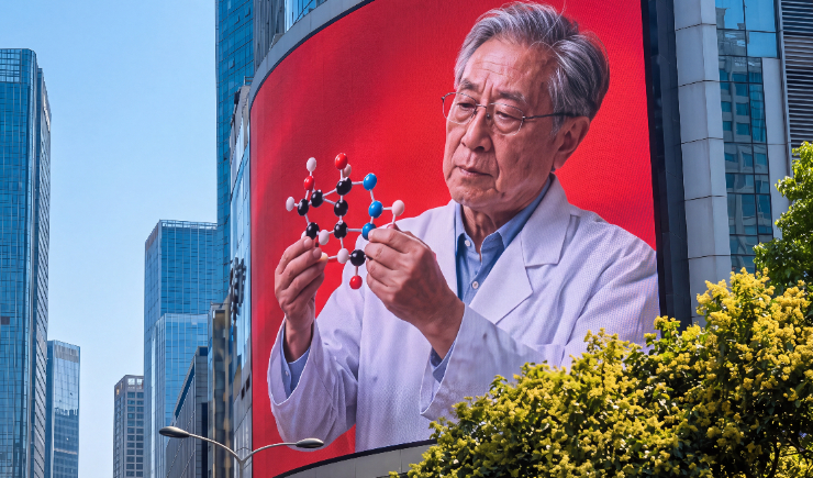 Cientistas ganham espaço em grandes telas e campanhas urbanas na China