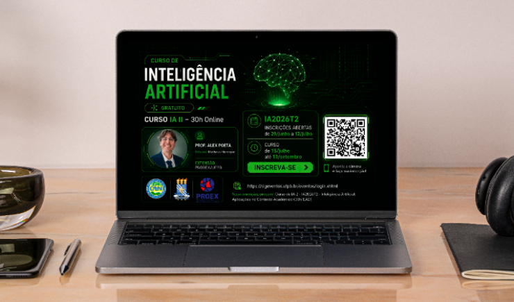 UFPB abre inscrições para curso gratuito de Inteligência Artificial com aulas on-line