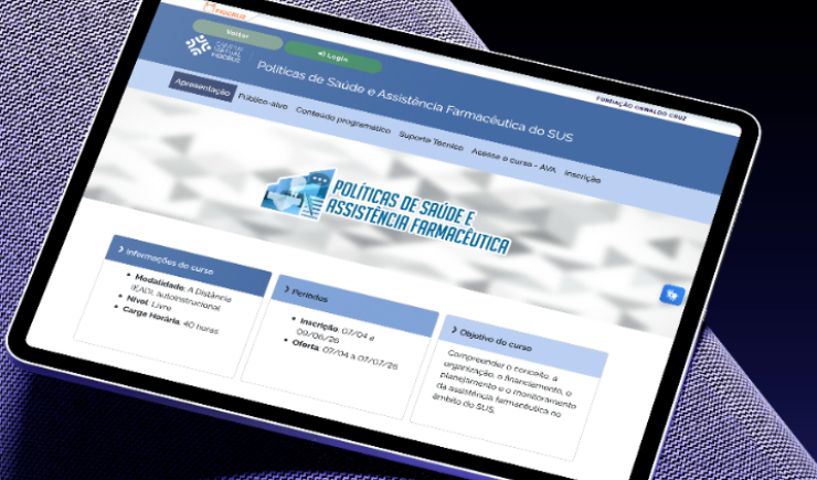 Fiocruz abre curso gratuito para farmacêuticos sobre assistência farmacêutica no SUS