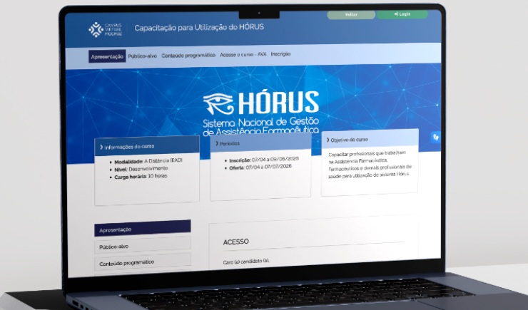 Farmacêuticos podem se capacitar gratuitamente para uso do Sistema Hórus em curso da Fiocruz