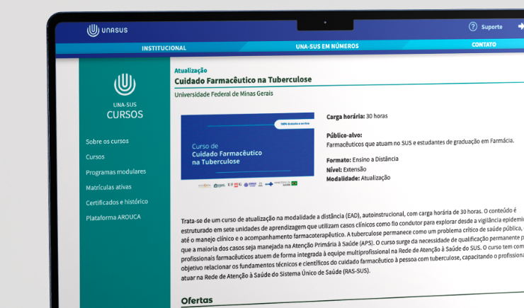 Curso gratuito capacita farmacêuticos para fortalecer o cuidado a pacientes com tuberculose no SUS