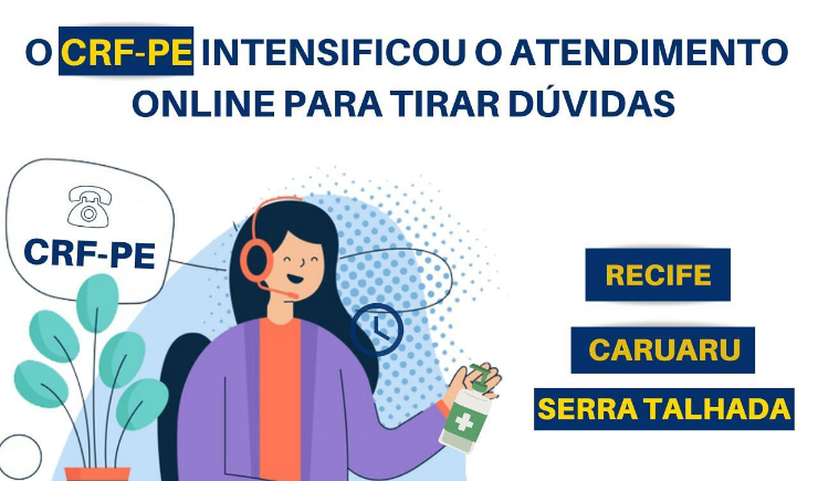 CRF-PE DISPONIBILIZA CANAIS DE COMUNICAÇÃO PARA ATENDIMENTO E FISCALIZAÇÃO