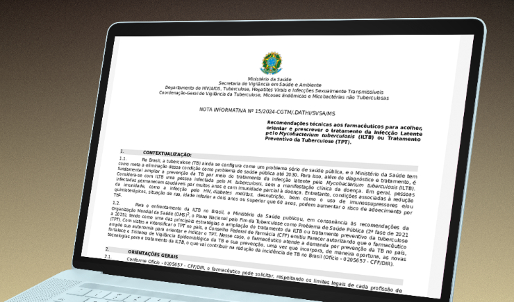 Ministério da Saúde lança guias que ampliam atuação clínica do farmacêutico no cuidado à tuberculose