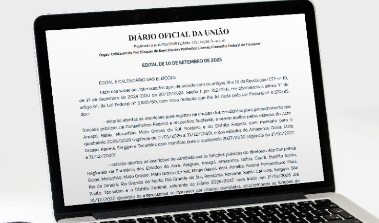 CFF publica edital das eleições nos Conselhos de Farmácia