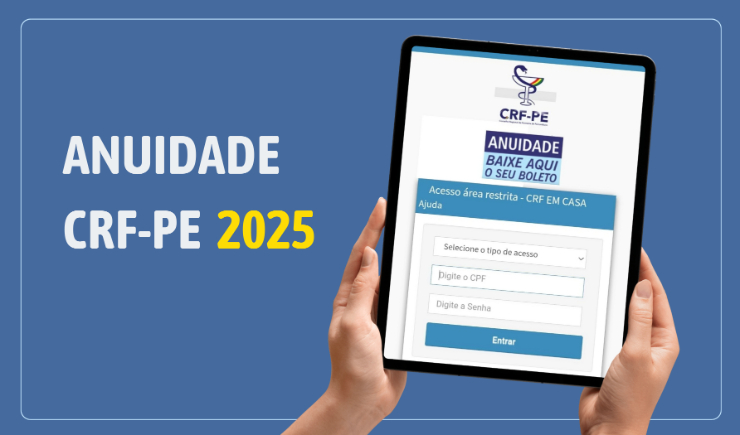 Anuidade 2025: Boletos disponíveis a partir do dia 26 de janeiro